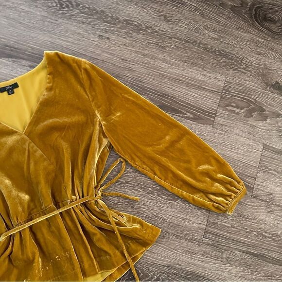 J. Crew faux velvet wrap blouse - Picture 4 of 8